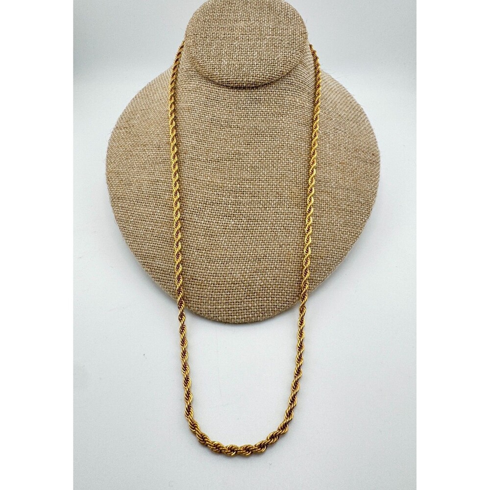 Vintage Napier Rope Chain Necklace Twisted Classic Glamour Retro
